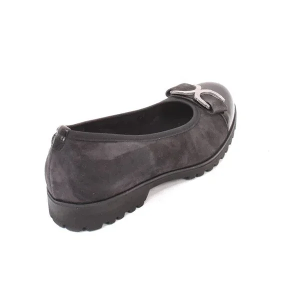 Vernissage 23321 Black Suede Leather Comfort Shoes Pumps - Picture 4 of 8